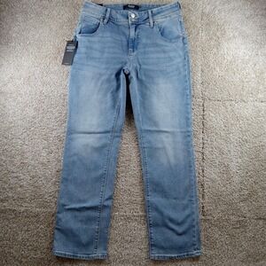 Hudson Jeans Womens 10/30 Blue Straight Leg Light Wash Denim Flap Pockets‎